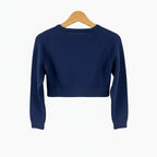 Y-Clù coprispalle bambina blu con fiocco