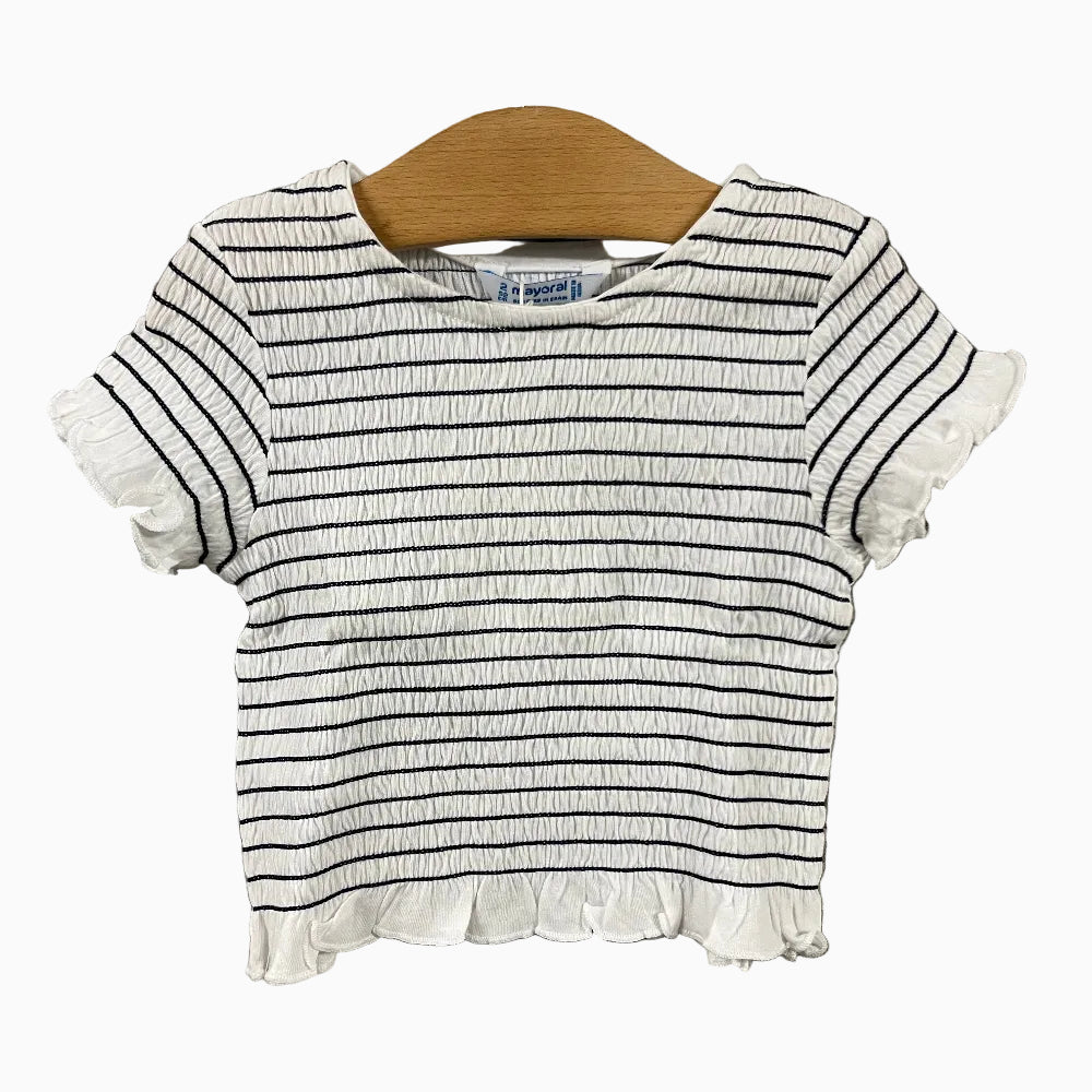 Mayoral t-shirt nido d’ape bambina - Abbigliamento bambini firmato | CDifferent Outlet