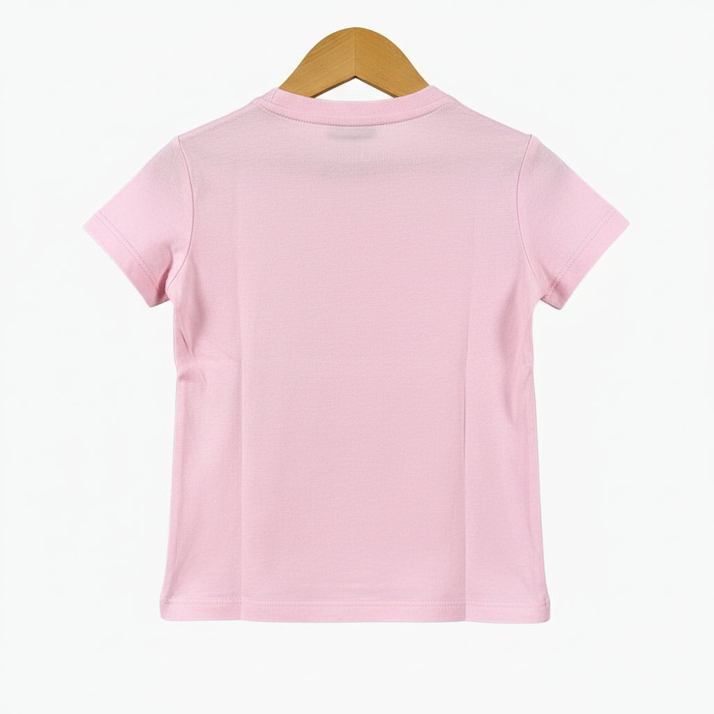 Guess t-shirt manica corta neonata rosa con frutta