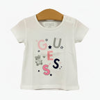 Guess t-shirt manica corta neonata bianca con orsetto - Abbigliamento bambini firmato | CDifferent Outlet