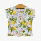 Guess t-shirt manica corta neonata fantasia limoni - Abbigliamento bambini firmato | CDifferent Outlet