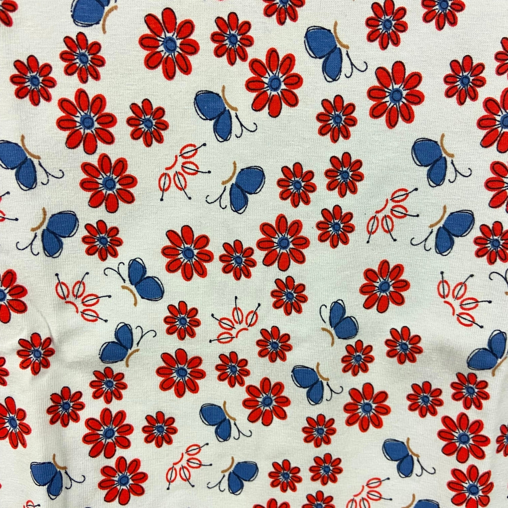 Sarabanda t-shirt manica corta bambina fiori e farfalle