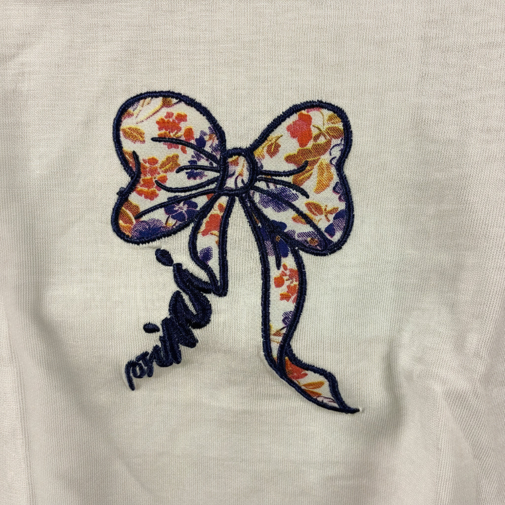 Minibanda t-shirt manica corta neonata con fiocco