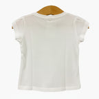 Minibanda t-shirt manica corta neonata con fiocco