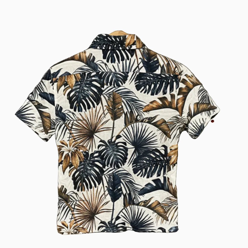 Sp1 camicia manica corta bambino foglie tropicali - Abbigliamento bambini firmato | CDifferent Outlet