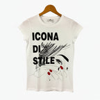 I Do t-shirt mezza manica bambina con stampa di colore bianco - Abbigliamento bambini firmato | CDifferent Outlet