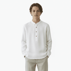 Sp1 camicia serafino bianca bambino - Abbigliamento bambini firmato | CDifferent Outlet