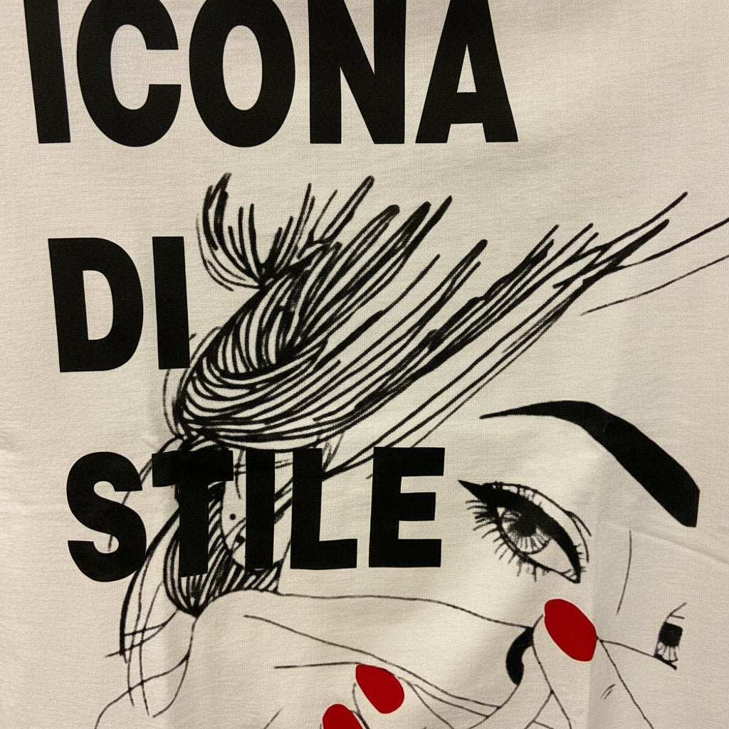 I Do t-shirt mezza manica bambina con stampa di colore bianco