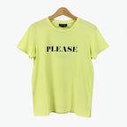 Please t-shirt manica corta bambina gialla - Abbigliamento bambini firmato | CDifferent Outlet