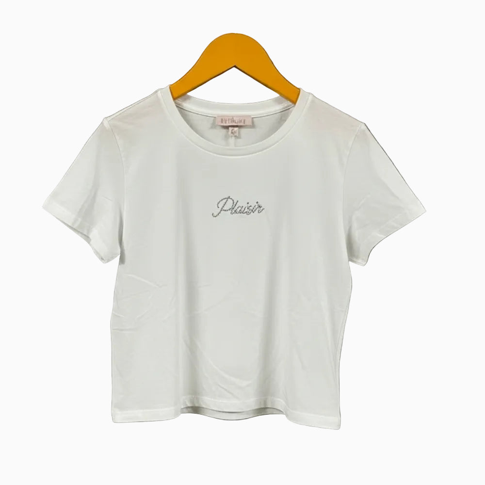 Please top incrocio schiena bianca bambina - Abbigliamento bambini firmato | CDifferent Outlet