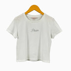Please top incrocio schiena bianca bambina - Abbigliamento bambini firmato | CDifferent Outlet