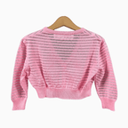 Special Day coprispalle neonata rosa con righe trasparenti