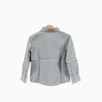 Emc camicia bambino trama azzurra - Abbigliamento bambini firmato | CDifferent Outlet