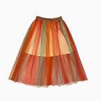 Alice Pi gonna tulle lunga bambina corallo - Abbigliamento bambini firmato | CDifferent Outlet