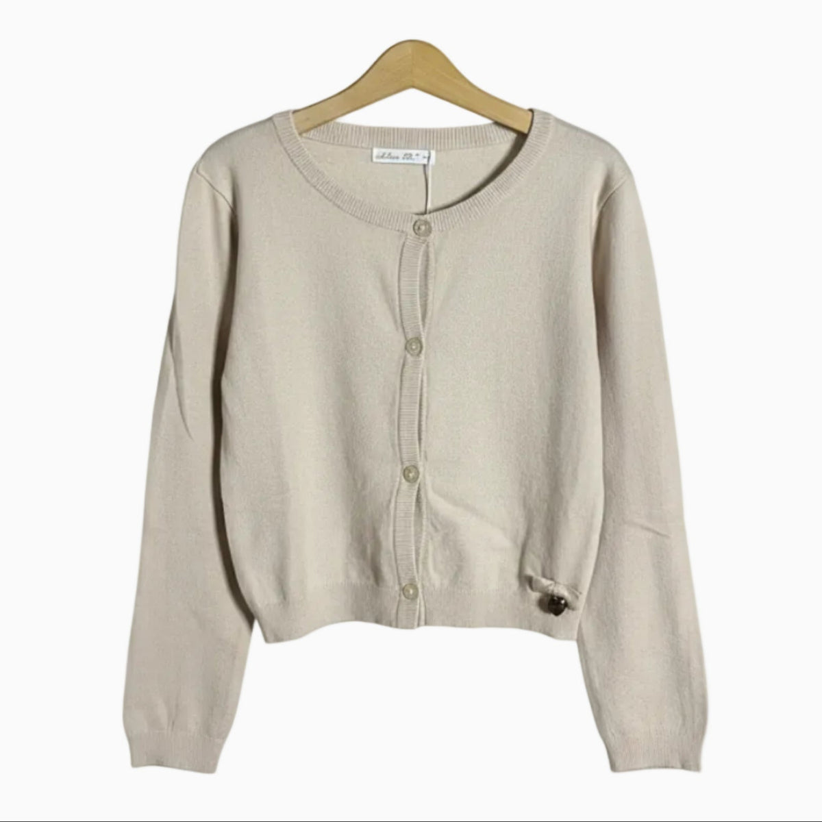 Alice Pi cardigan a manica lunga con bottoni e dettaglio cuore bambina
