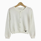 Alice Pi cardigan a manica lunga con bottoni e dettaglio cuore bambina