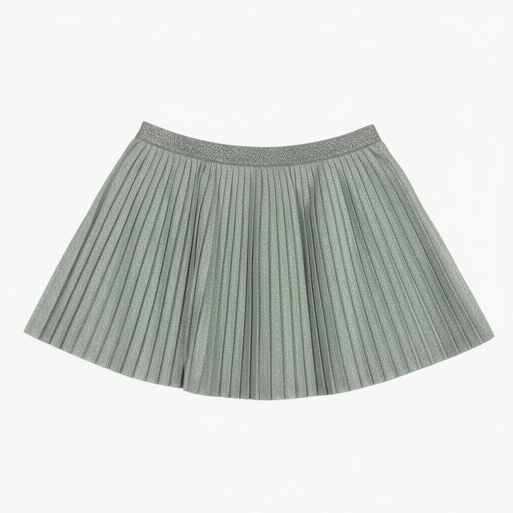 Mayoral gonna plissettata bambina lurex argento