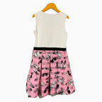 Miss Grant vestito elegante bianco e rosa con perle - Abbigliamento bambini firmato | CDifferent Outlet
