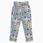Mayoral pantalone bambina rigato fiori - Abbigliamento bambini firmato | CDifferent Outlet