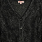 Imperial cardigan effetto peluche Nero bambina | CDifferent Outlet