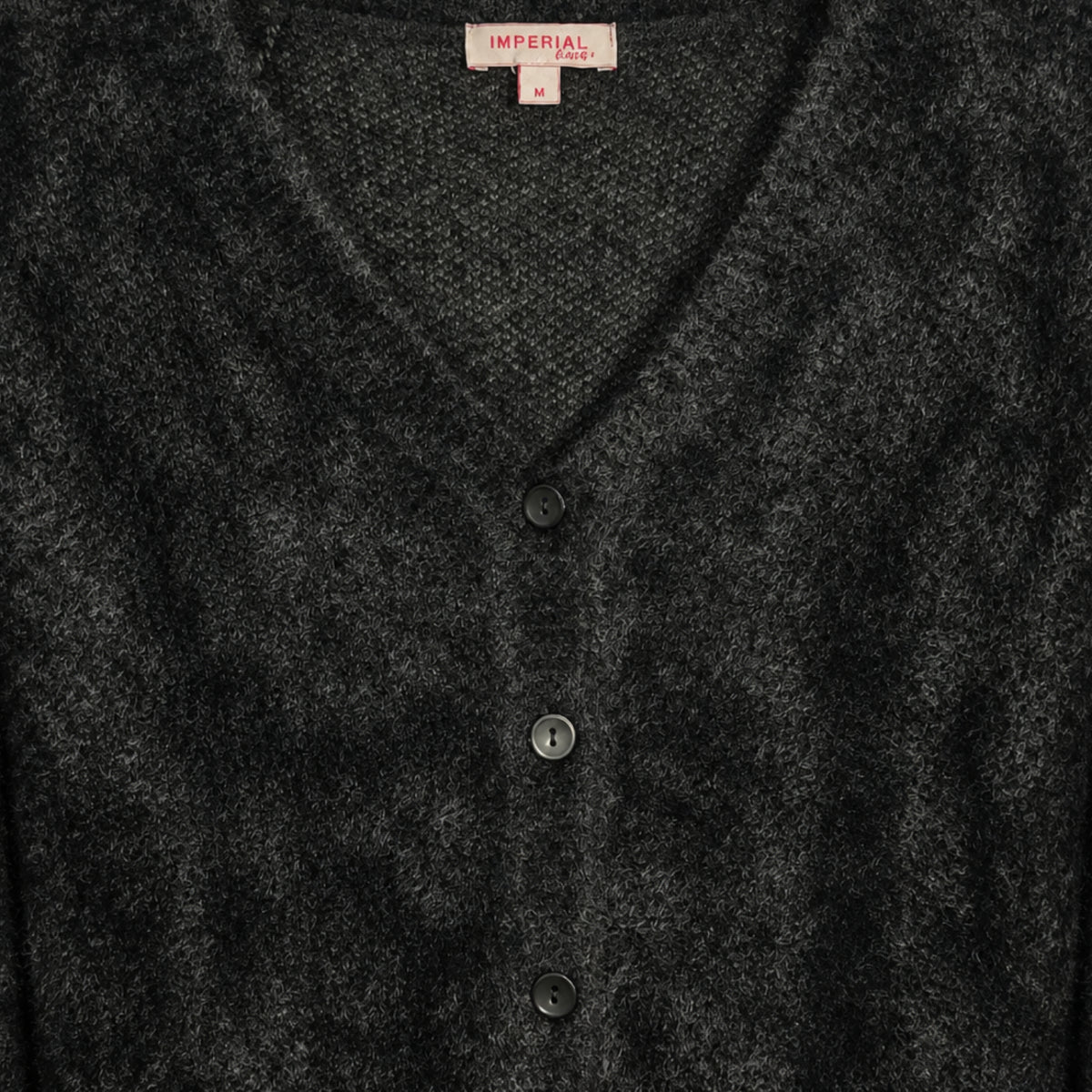 Imperial cardigan effetto peluche Nero bambina | CDifferent Outlet