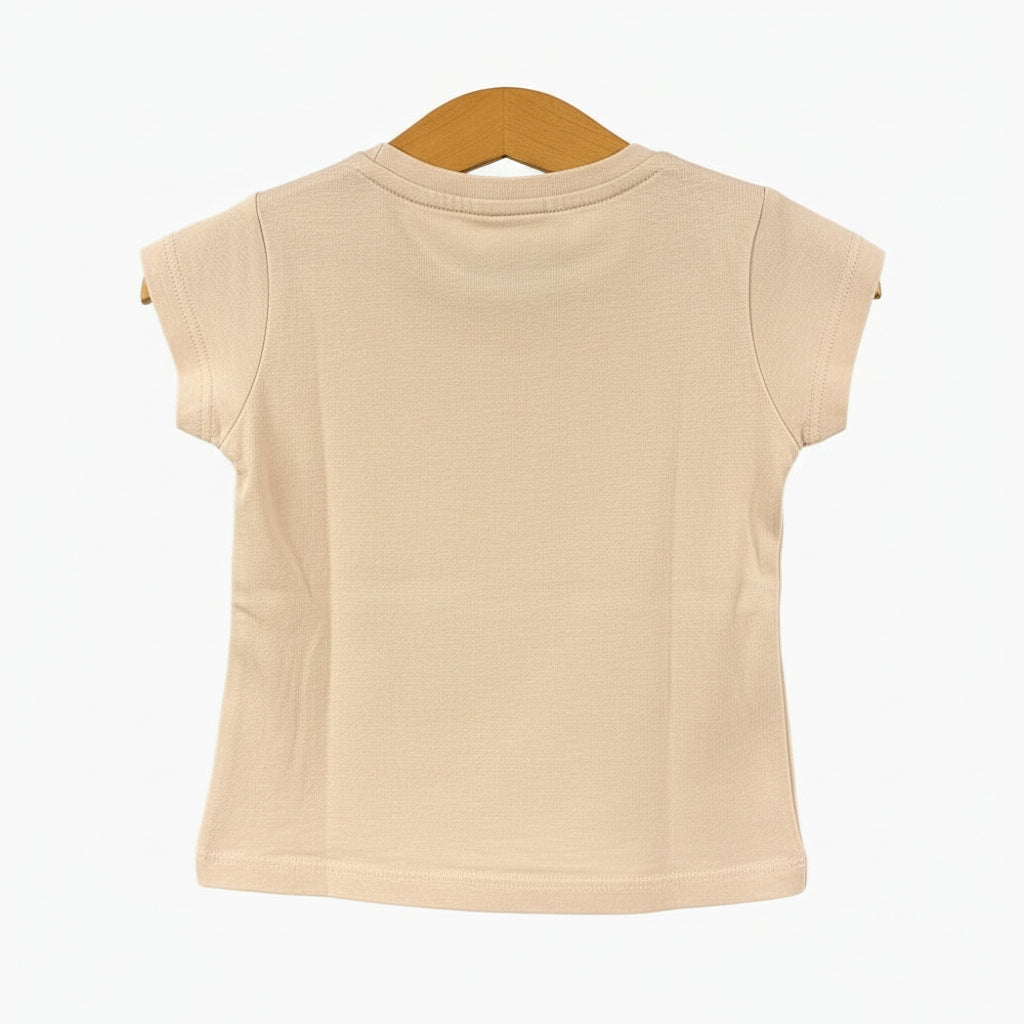 Minibanda t-shirt manica corta neonata con fiocco