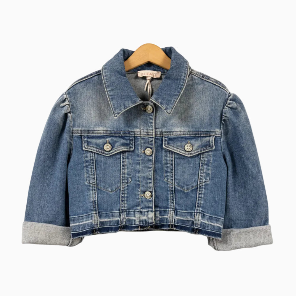 Please giacca di jeans bambina crop - Abbigliamento bambini firmato | CDifferent Outlet