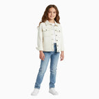 Mayoral giacca di jeans bambina panna