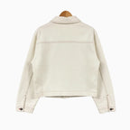 Mayoral giacca di jeans bambina panna