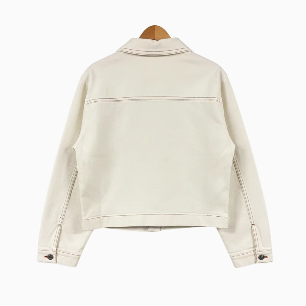 Mayoral giacca di jeans bambina panna