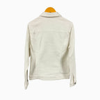 Only giacca di jeans bambina bianca con tasche