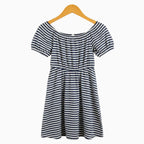 Please vestito a righe bianco e blu bambina - Abbigliamento bambini firmato | CDifferent Outlet