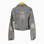 Garcia giacca in jeans bambina a righe bianche e blu - Abbigliamento bambini firmato | CDifferent Outlet
