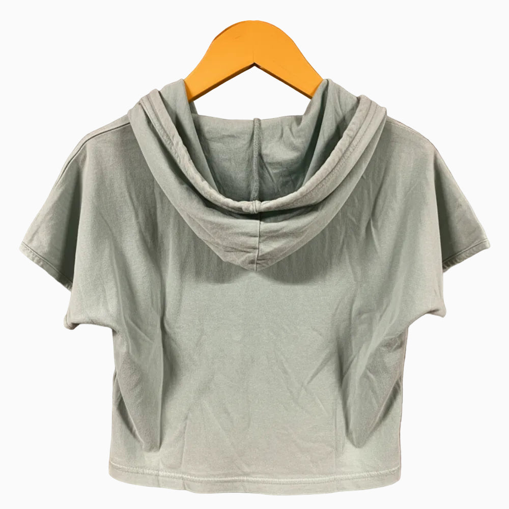 Mayoral t-shirt manica corta verde con cappuccio bambina
