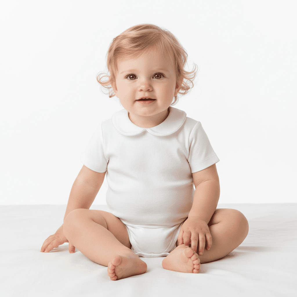 Coccodè body neonata bianco con colletto - Abbigliamento bambini firmato | CDifferent Outlet