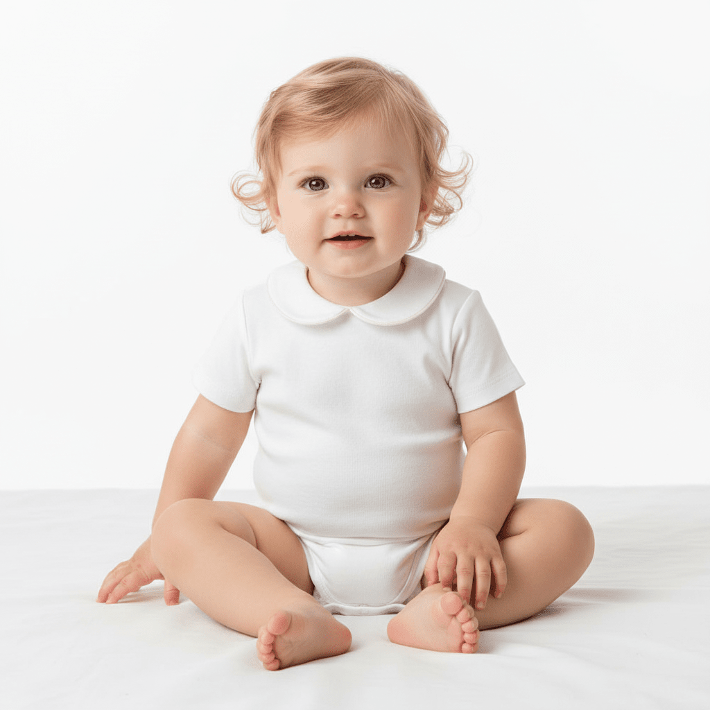 Coccodè body camicia neonata bianca con colletto