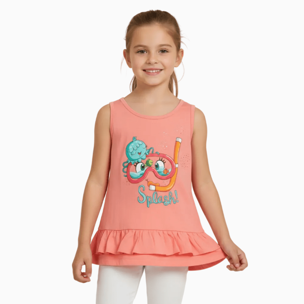 Mayoral canotta albicocca mare bambina - Abbigliamento bambini firmato | CDifferent Outlet