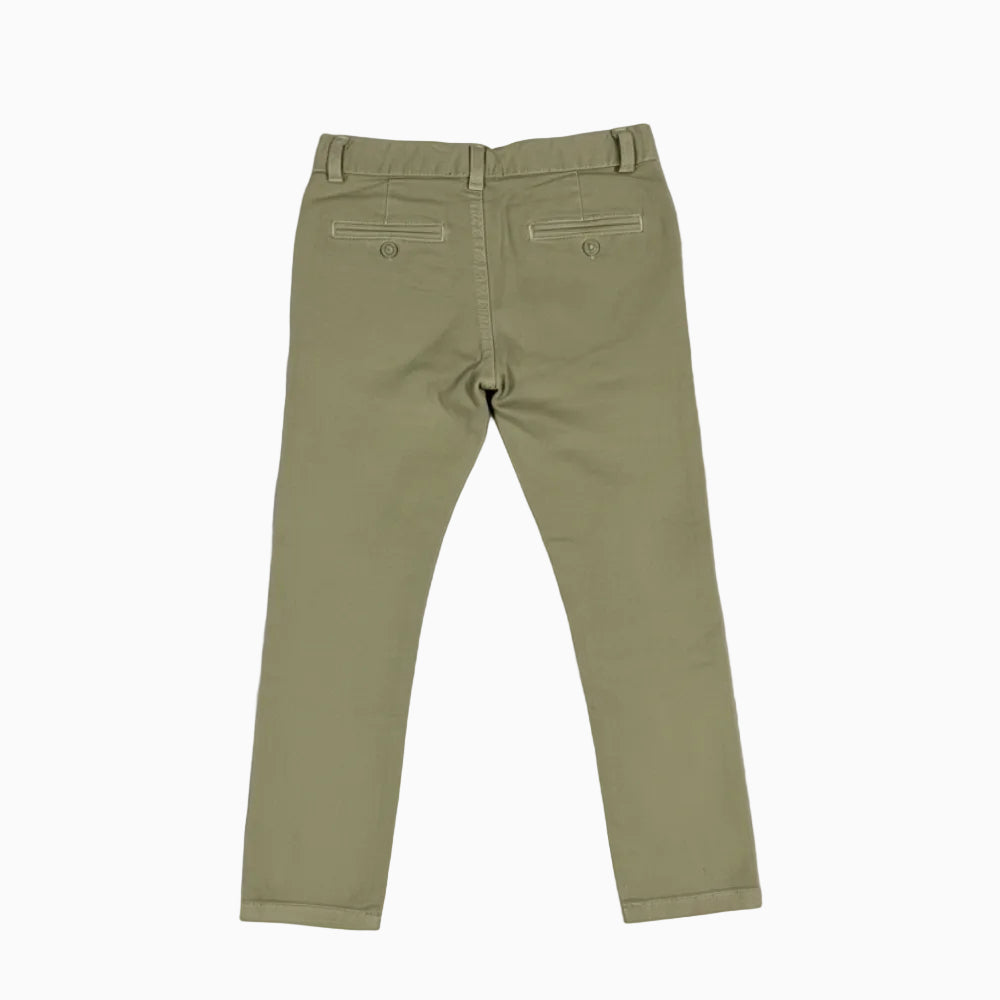 Papermoon pantalone beige tasca a filetto con bottone bambino - Abbigliamento bambini firmato | CDifferent Outlet