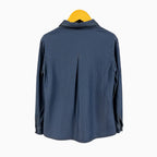 Mayoral camicia in denim bambina blu con ruches - Abbigliamento bambini firmato | CDifferent Outlet