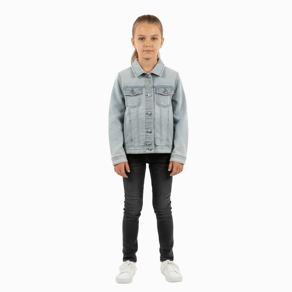 Only giacca di jeans bambina light denim