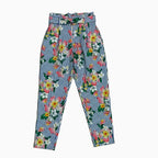 Mayoral pantalone bambina rigato fiori - Abbigliamento bambini firmato | CDifferent Outlet