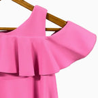 Elsy vestito bambina rosa balza - Abbigliamento bambini firmato | CDifferent Outlet