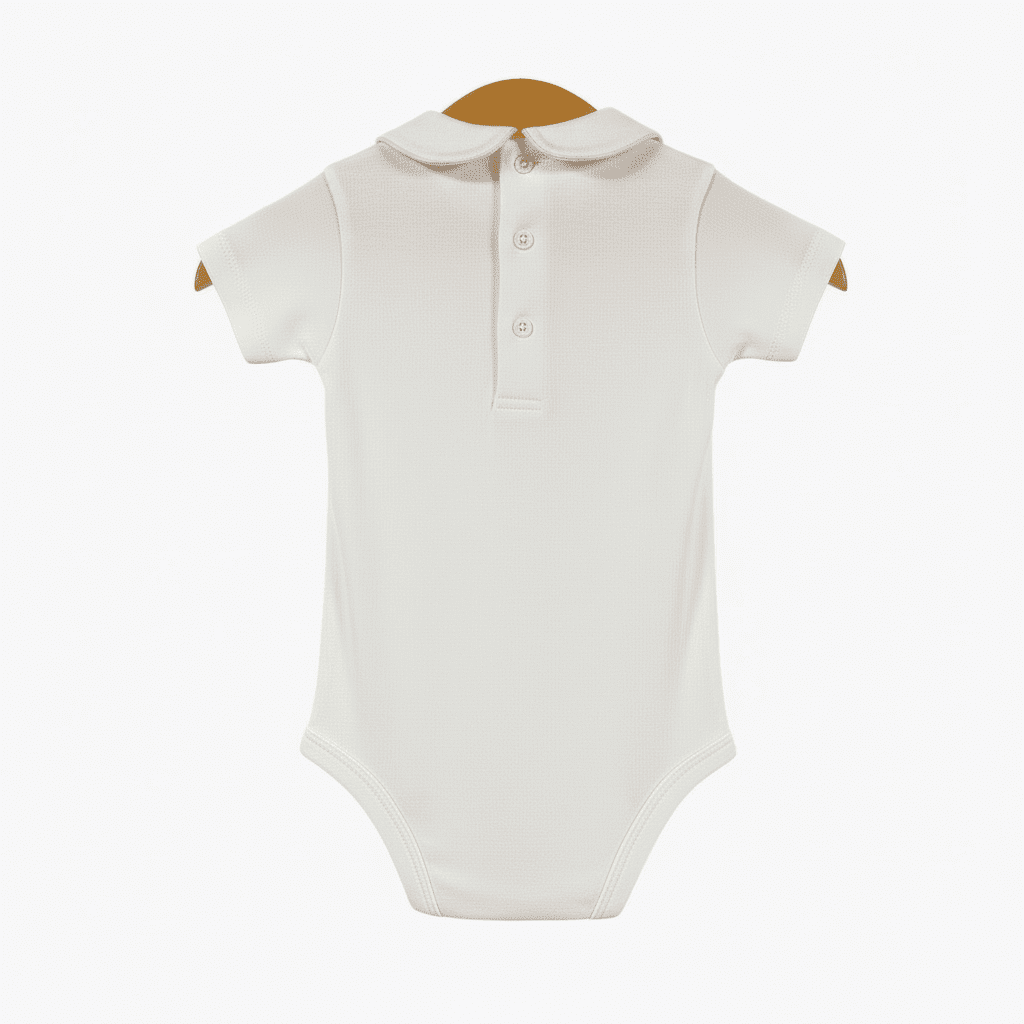 Coccodè body camicia neonata bianca con colletto