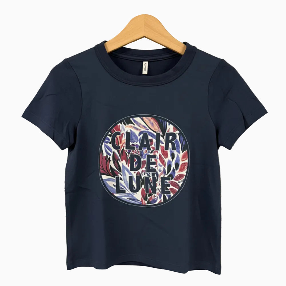 Only t-shirt blu navy con stampa floreale bambina - Abbigliamento bambini firmato | CDifferent Outlet