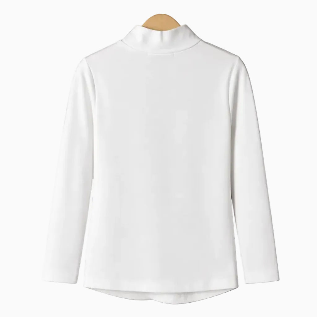 Alice Pi lupetto avorio con spilla fiore nera bambina | CDifferent Outlet
