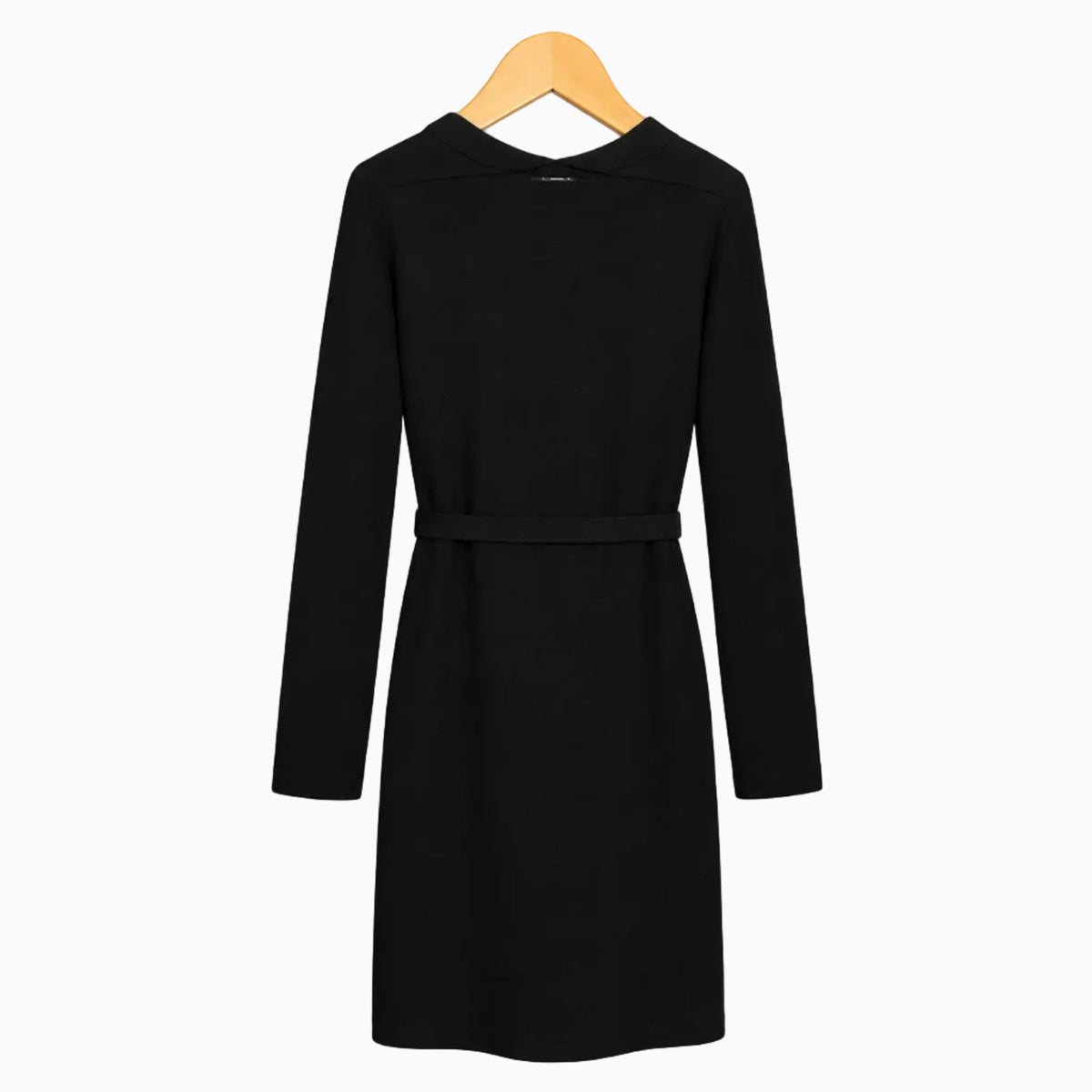 Liu Jo cardigan lungo nero con cintura in tinta bambina | CDifferent Outlet