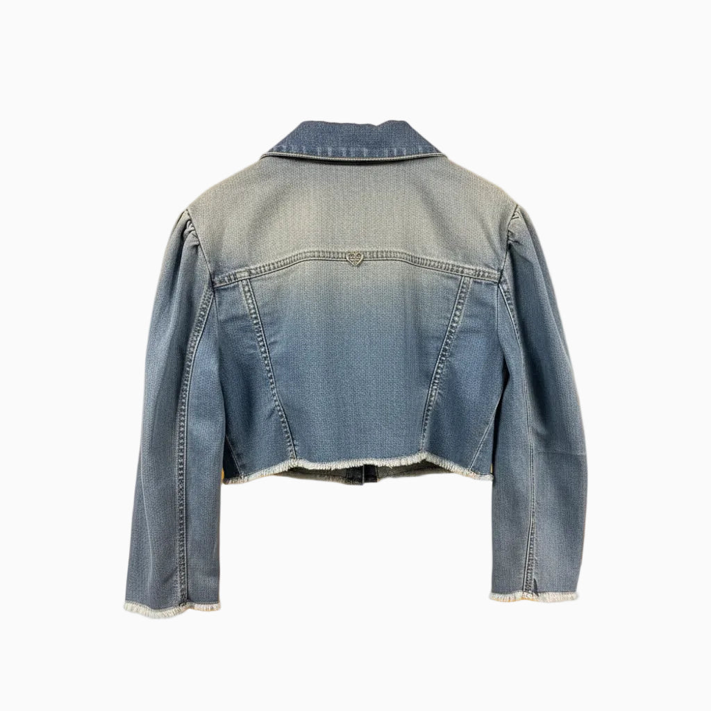Please giacca di jeans bambina con frange - Abbigliamento bambini firmato | CDifferent Outlet