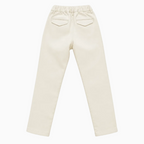 Pantalini Jeckerson beige chiaro vista posteriore con tasche a filetto