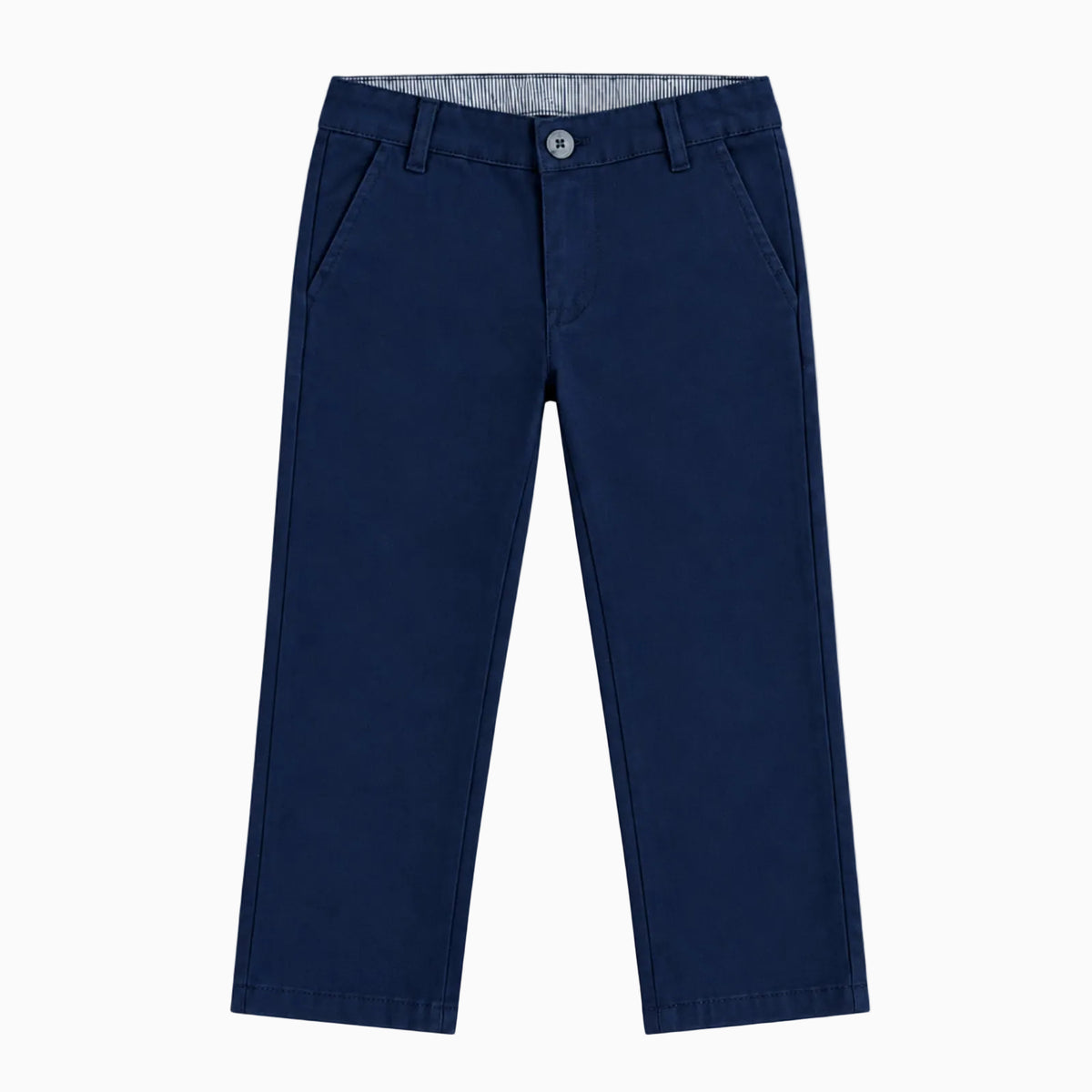 Pantalone classico blu navy bambino vita regolabile tasche inclinate cotone