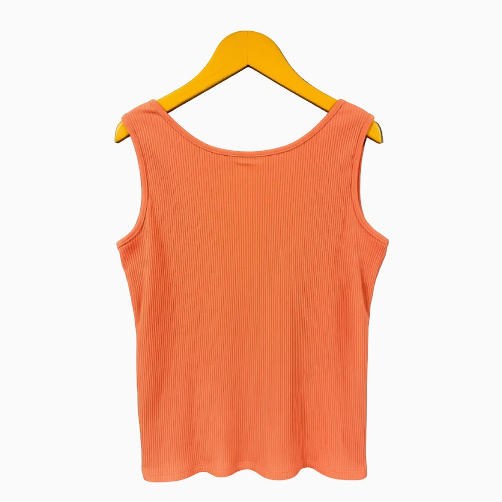Boboli canotta a costine con bottoni color corallo bambina - Abbigliamento bambini firmato | CDifferent Outlet